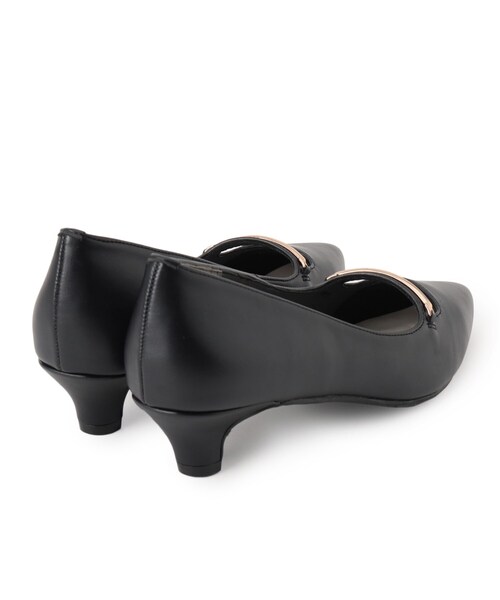 grove（グローブ）の「メタルパーツスリットデザインパンプス【入卒対応可】（パンプス・レディース・ブラック/ベージュ・S/M/L）」の5枚目の写真