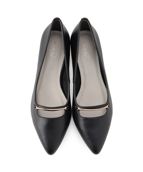 grove（グローブ）の「メタルパーツスリットデザインパンプス【入卒対応可】（パンプス・レディース・ブラック/ベージュ・S/M/L）」の6枚目の写真