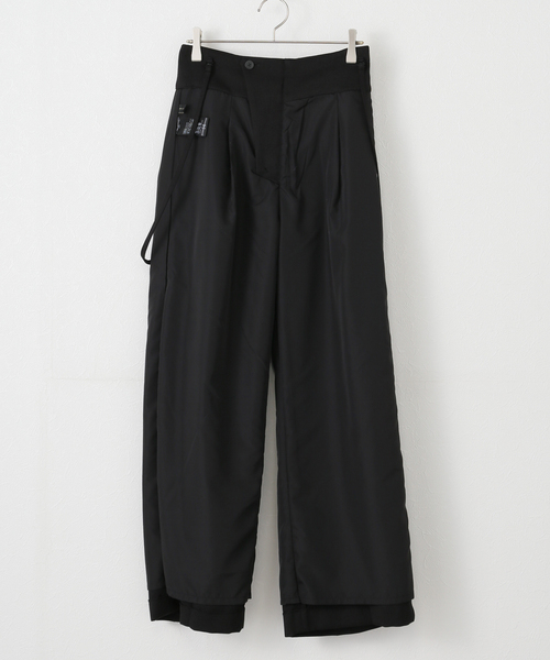 Spick & Span（スピックアンドスパン）の「ミドルハイサスペンダー付きパンツ（その他パンツ・レディース・ベージュ/ブラック・36/38）」の8枚目の写真