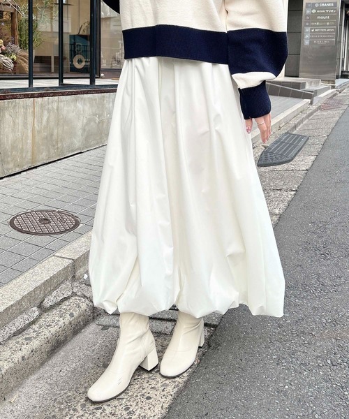 INGNI(イング)の「バルーンスカート(スカート・レディース・ブラック/グレー/オフホワイト・FREE)」の4枚目の写真