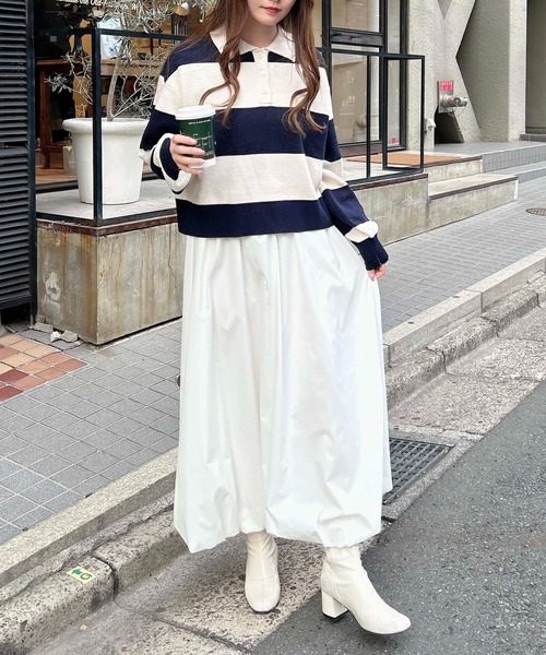 INGNI(イング)の「バルーンスカート(スカート・レディース・ブラック/グレー/オフホワイト・FREE)」の10枚目の写真