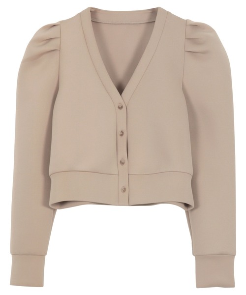 KOBE LETTUCE（コウベレタス）の「ダンボールパワーショルダーカーディガン（カーディガン/ボレロ・レディース・杢グレー/ブラック/ベージュ/ネイビー・M）」の14枚目の写真