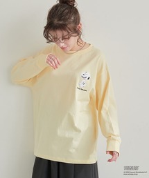 【PEANUTS/ピーナッツ】スヌーピー/SNOOPY サガラ刺繍ロンT