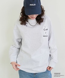 【PEANUTS/ピーナッツ】スヌーピー/SNOOPY サガラ刺繍ロンT