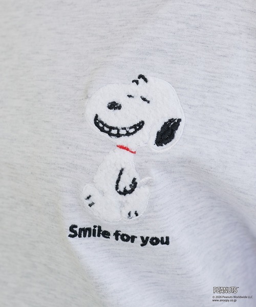 PEANUTS(ピーナッツ)の「【PEANUTS/ピーナッツ】スヌーピー/SNOOPY サガラ刺繍ロンT(Tシャツ/カットソー・レディース・杢グレー/ブラック/ブルーグレー/グリーン/ブルー/グレー/イエロー/アイボリー・M/L/LL/3L)」の22枚目の写真