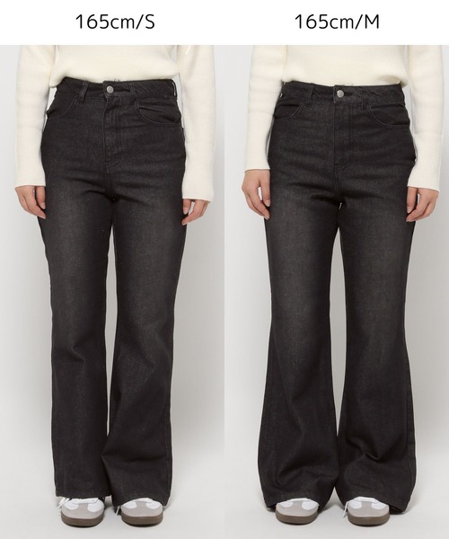 3.3 Field Trip (3.3フィールドトリップ)の「3.3 Field Trip/フレアデニムパンツ(デニムパンツ・レディース・ブルー/ブラック・MEDIUM/SMALL)」の20枚目の写真