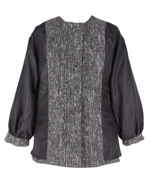 coca（coca）（コカ）の「2点セット ツイードジャケットセットアップ（スーツセット・レディース・ブラック/グレー・M/S/L）」の21枚目の写真