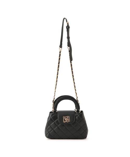 VIS（ビス）の「【2WAY】変形ひねりキルティングミニショルダーバッグ（ショルダーバッグ・レディース・ブラック/ピンク系その他2/キナリ・FREE）」の15枚目の写真