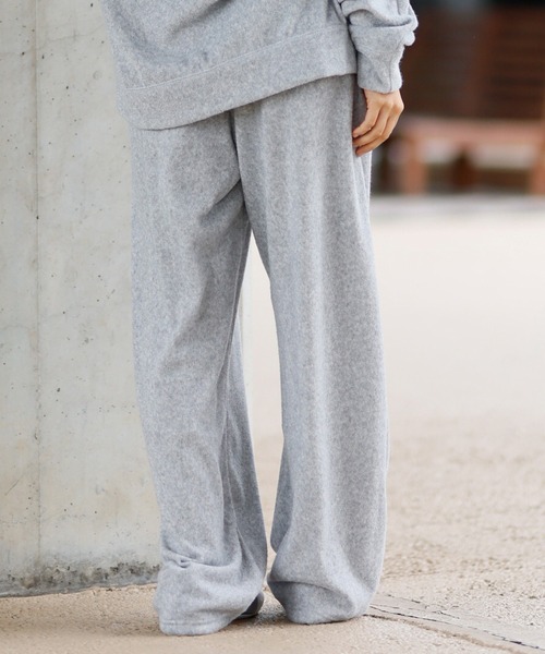 BILLABONG（ビラボン）の「BILLABONG/ビラボン セットアップ パイルロングパンツ BF013-708（スウェットパンツ・レディース・ホワイト/ネイビー/グレー・L/M）」の9枚目の写真