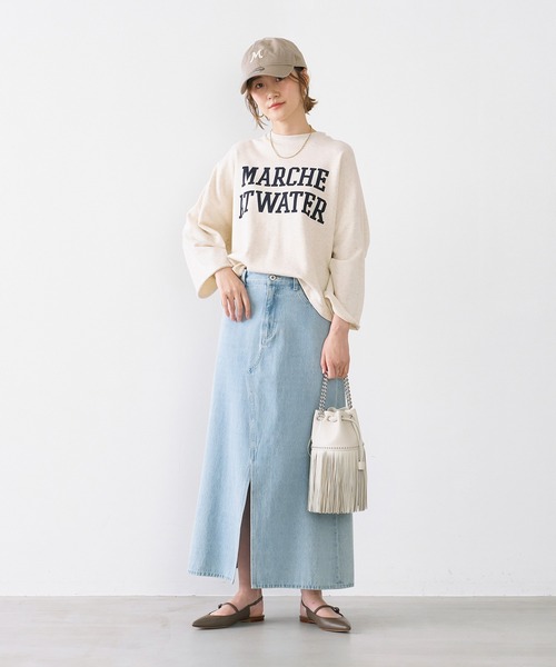 【美品】 マイカアンドディール ワイドスリーブプリントスウェット 楽天市場】MICA&DEAL マイカ＆ディール スウェット 0125109018