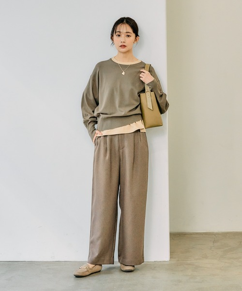 あ出品 セール】スッキレイクルーネックプルオーバー/252060（ニット/セーター