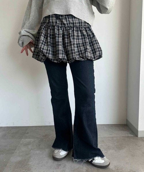 apres jour mignon(アプレジュールミニョン)の「アソートバルーンスカート【ZOZOTOWN限定アイテム】(スカート・レディース・オフホワイト/ブラック系その他/ブラック・フリー/X-LARGE)」の3枚目の写真