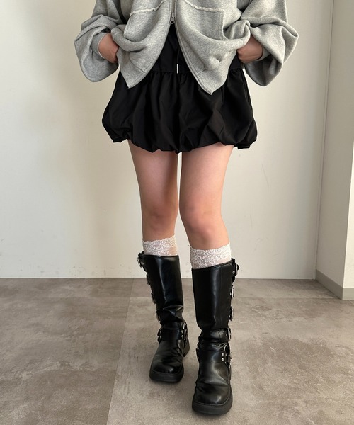 apres jour mignon(アプレジュールミニョン)の「アソートバルーンスカート【ZOZOTOWN限定アイテム】(スカート・レディース・オフホワイト/ブラック系その他/ブラック・フリー/X-LARGE)」の14枚目の写真