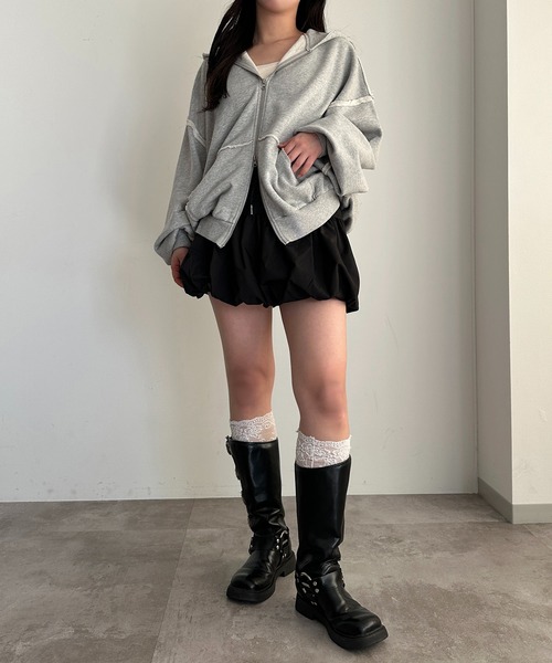 apres jour mignon(アプレジュールミニョン)の「アソートバルーンスカート【ZOZOTOWN限定アイテム】(スカート・レディース・オフホワイト/ブラック系その他/ブラック・フリー/X-LARGE)」の18枚目の写真