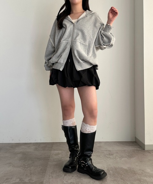 apres jour mignon(アプレジュールミニョン)の「アソートバルーンスカート【ZOZOTOWN限定アイテム】(スカート・レディース・オフホワイト/ブラック系その他/ブラック・フリー/X-LARGE)」の19枚目の写真