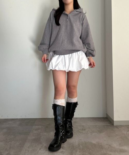 apres jour mignon(アプレジュールミニョン)の「アソートバルーンスカート【ZOZOTOWN限定アイテム】(スカート・レディース・オフホワイト/ブラック系その他/ブラック・フリー/X-LARGE)」の6枚目の写真