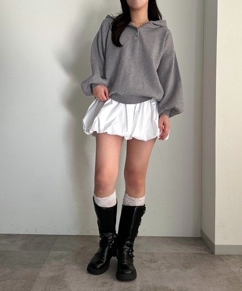 apres jour mignon(アプレジュールミニョン)の「アソートバルーンスカート【ZOZOTOWN限定アイテム】(スカート・レディース・オフホワイト/ブラック系その他/ブラック・フリー/X-LARGE)」の7枚目の写真