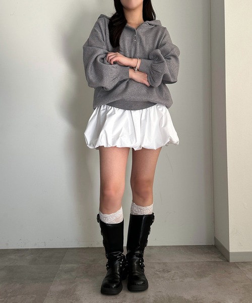 apres jour mignon(アプレジュールミニョン)の「アソートバルーンスカート【ZOZOTOWN限定アイテム】(スカート・レディース・オフホワイト/ブラック系その他/ブラック・フリー/X-LARGE)」の8枚目の写真