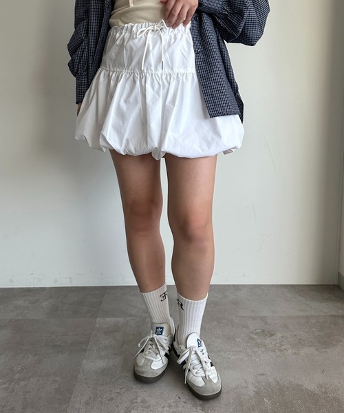 新品未使用　YOUHEE レースバルーンスカートショーツ・ホワイト セール】アソートバルーンスカート【ZOZOTOWN限定アイテム】（スカート