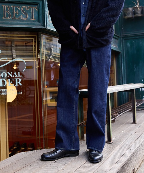 ADAM ET ROPE'（アダムエロペ）の「【WILD LIFE TAILOR】セルヴィッチ 5ポケット ストレート デニムパンツ（デニムパンツ・メンズ・ブルー系その他4/ネイビー・L/XL/M）」の8枚目の写真