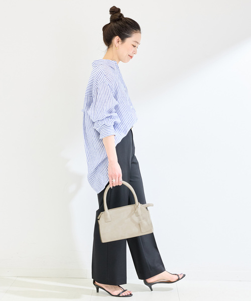 B.C STOCK(ベーセーストック)の「スエード調ボストンBAG(ショルダーバッグ・レディース・レッド/キャメル/アイボリー・FREE)」の5枚目の写真