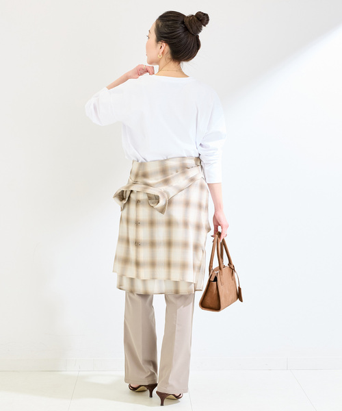 B.C STOCK(ベーセーストック)の「スエード調ボストンBAG(ショルダーバッグ・レディース・レッド/キャメル/アイボリー・FREE)」の10枚目の写真
