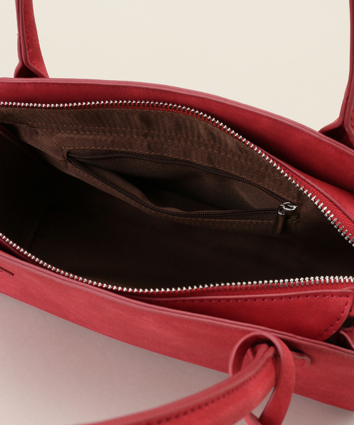 B.C STOCK(ベーセーストック)の「スエード調ボストンBAG(ショルダーバッグ・レディース・レッド/キャメル/アイボリー・FREE)」の19枚目の写真