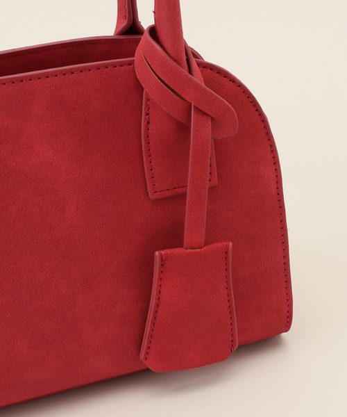 B.C STOCK(ベーセーストック)の「スエード調ボストンBAG(ショルダーバッグ・レディース・レッド/キャメル/アイボリー・FREE)」の21枚目の写真