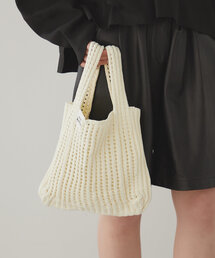 Actually | 透かし編みミニニットバッグ(ハンドバッグ)