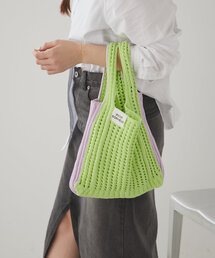 Actually | 透かし編みミニニットバッグ(ハンドバッグ)