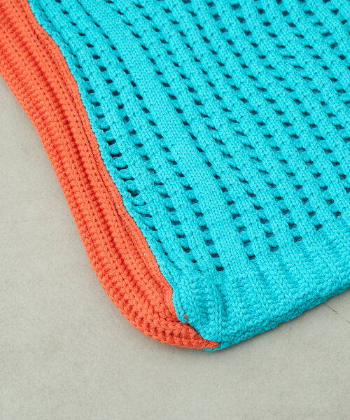 Actually（アクチュアリー）の「透かし編みミニニットバッグ（ハンドバッグ・レディース・グリーン系その他2/アイボリー/ブラック/ブルー・0）」の19枚目の写真