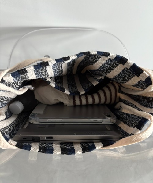 Unitage（ユニテージ）の「ストライプトートBAG（トートバッグ・レディース・レッド/イエロー/その他・FREE）」の18枚目の写真