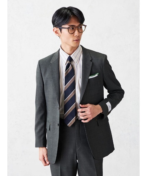 EDWIN Perfect Suit Factory セットアップスーツ ブラウン 【EDWINコラボ】デニムライク ウールセットアップ