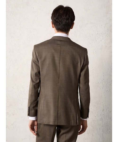 Perfect Suit FActory(パーフェクトスーツファクトリー)の「【EDWINコラボ】デニムライクウールセットアップジャケット ブラウン/カーキ/ブルー(スーツジャケット・メンズ・カーキ/ブルー/ブラウン・3L/LL/S/M/L)」の13枚目の写真