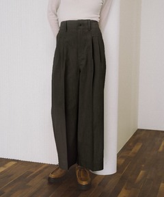 後ろゴムセンタープレスパンツ