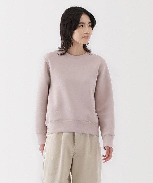 無印良品(ムジルシリョウヒン)の「婦人 二重編みスウェットシャツ(スウェット・レディース・チャコールグレー/ブラック/ブラウン系/ライトピンク/アイボリー・XL/L/M/S)」の5枚目の写真