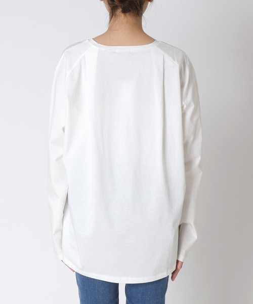 Jines(ジネス)の「DERIVロゴロンT(Tシャツ/カットソー・レディース・ホワイト/チャコールグレー/ブラウン・38)」の19枚目の写真