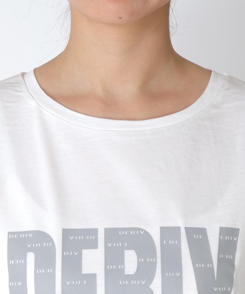 Jines(ジネス)の「DERIVロゴロンT(Tシャツ/カットソー・レディース・ホワイト/チャコールグレー/ブラウン・38)」の20枚目の写真