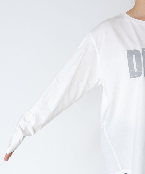 Jines(ジネス)の「DERIVロゴロンT(Tシャツ/カットソー・レディース・ホワイト/チャコールグレー/ブラウン・38)」の22枚目の写真