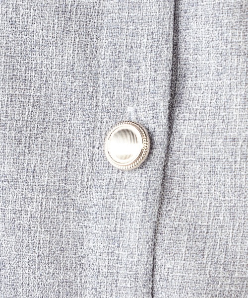 CECIL McBEE（セシルマクビー）の「前後２WAYツイードトップス（Tシャツ/カットソー・レディース・グレー/アイボリー/ブラック・MEDIUM/LARGE）」の15枚目の写真