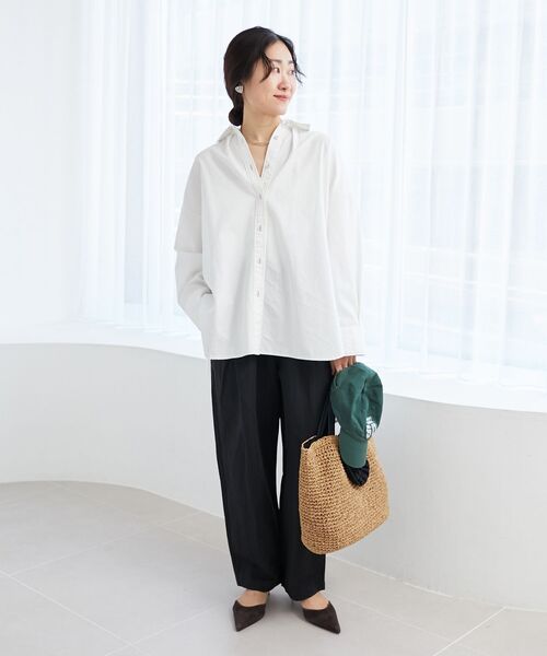 le.coeur blanc（ルクールブラン）の「フリルフラップクロッシェトート（トートバッグ・レディース・ブラック/ブラウン・FREE）」の8枚目の写真