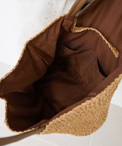 le.coeur blanc（ルクールブラン）の「フリルフラップクロッシェトート（トートバッグ・レディース・ブラック/ブラウン・FREE）」の14枚目の写真
