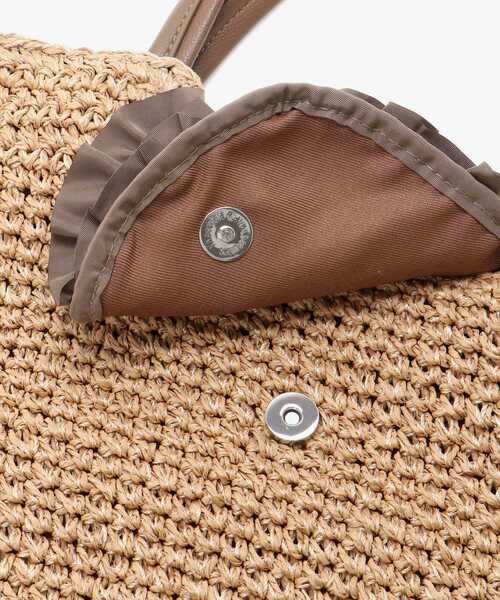 le.coeur blanc（ルクールブラン）の「フリルフラップクロッシェトート（トートバッグ・レディース・ブラック/ブラウン・FREE）」の20枚目の写真