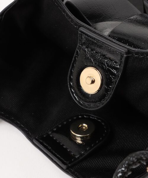 LANVIN en Bleu（ランバンオンブルー）の「リュバン ショルダーバッグ（ショルダーバッグ・レディース・ブラック/ワイン/シルバー・FREE）」の6枚目の写真