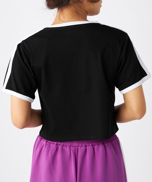Kappa(カッパ)の「ワンポイント 半袖リンガーTシャツ(Tシャツ/カットソー・レディース・ホワイト/ブルー/ブラック・SMALL/MEDIUM/LARGE)」の22枚目の写真