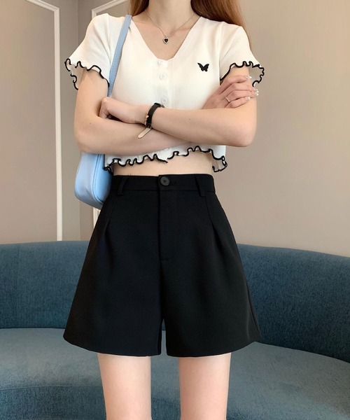 Asterellivi（アステレリビ）の「ショートパンツ（その他パンツ・レディース・ライトベージュ/ブラック・S/M/L）」の3枚目の写真