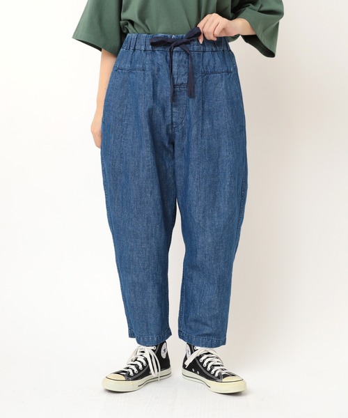 セール】R4296 綿麻デニムのPJ'Sクロップド（デニムパンツ