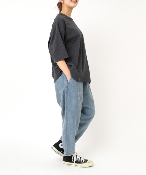 セール】R4296 綿麻デニムのPJ'Sクロップド（デニムパンツ