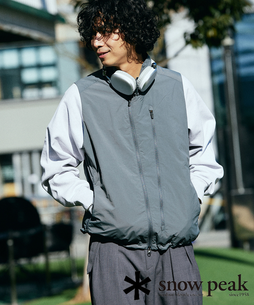 PEAK【M】スノーピーク別注Nylon Tussah VESTブラック セール】SNOWPEAK / スノーピーク 別注 Nylon Tussah VEST（T