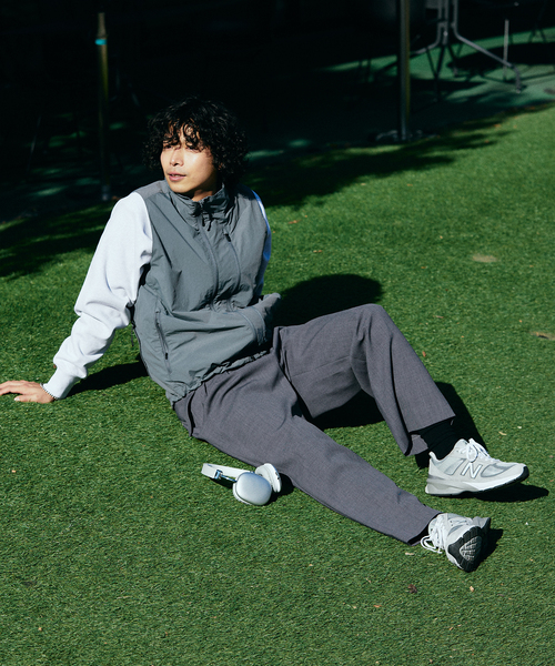 Snow Peak(スノーピーク)の「SNOWPEAK / スノーピーク 別注 Nylon Tussah VEST(Tシャツ/カットソー・メンズ・チャコールグレー/ブラック/カーキ・LARGE/MEDIUM)」の9枚目の写真